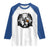 Funny Halloween Bigfoot With Jack O Lantern Raglan Shirt - Wonder Print Shop