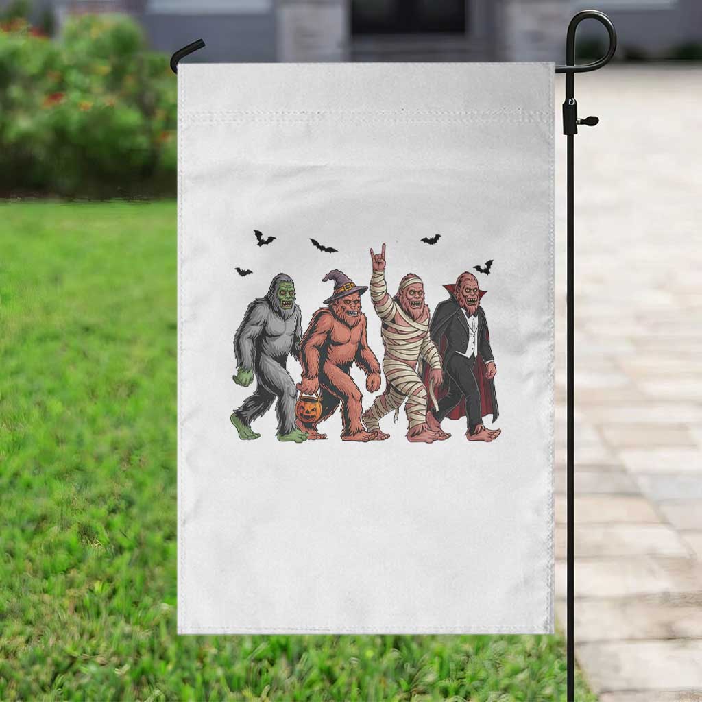 Funny Halloween Garden Flag Bigfoot Monster Cosplay Characters - Wonder Print Shop