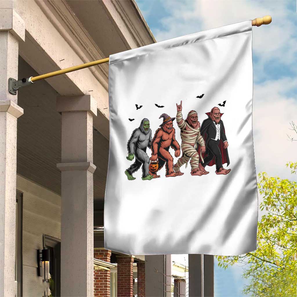 Funny Halloween Garden Flag Bigfoot Monster Cosplay Characters - Wonder Print Shop