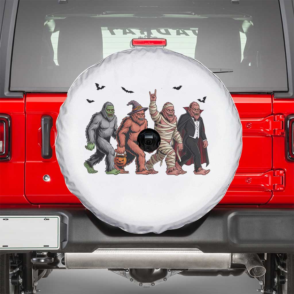 Funny Halloween Spare Tire Cover Bigfoot Monster Cosplay Characters - Wonder Print Shop
