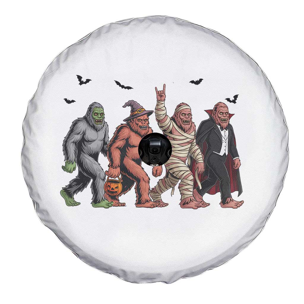 Funny Halloween Spare Tire Cover Bigfoot Monster Cosplay Characters - Wonder Print Shop