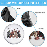 Funny Halloween Spare Tire Cover Bigfoot Monster Cosplay Characters - Wonder Print Shop