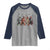 Funny Halloween Raglan Shirt Bigfoot Monster Cosplay Characters - Wonder Print Shop