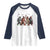 Funny Halloween Raglan Shirt Bigfoot Monster Cosplay Characters - Wonder Print Shop