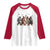 Funny Halloween Raglan Shirt Bigfoot Monster Cosplay Characters - Wonder Print Shop
