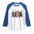 Funny Halloween Raglan Shirt Bigfoot Monster Cosplay Characters - Wonder Print Shop