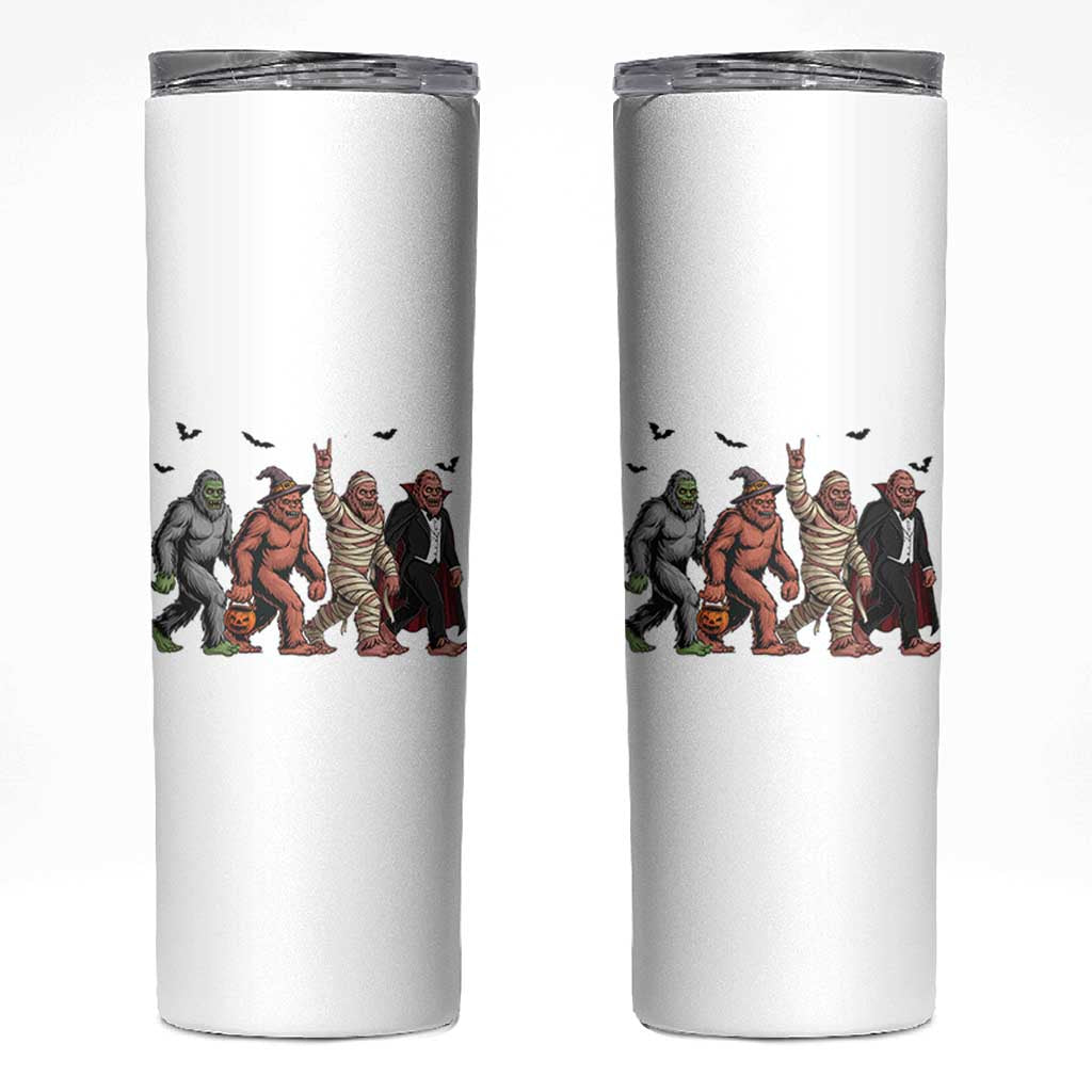 Funny Halloween Skinny Tumbler Bigfoot Monster Cosplay Characters
