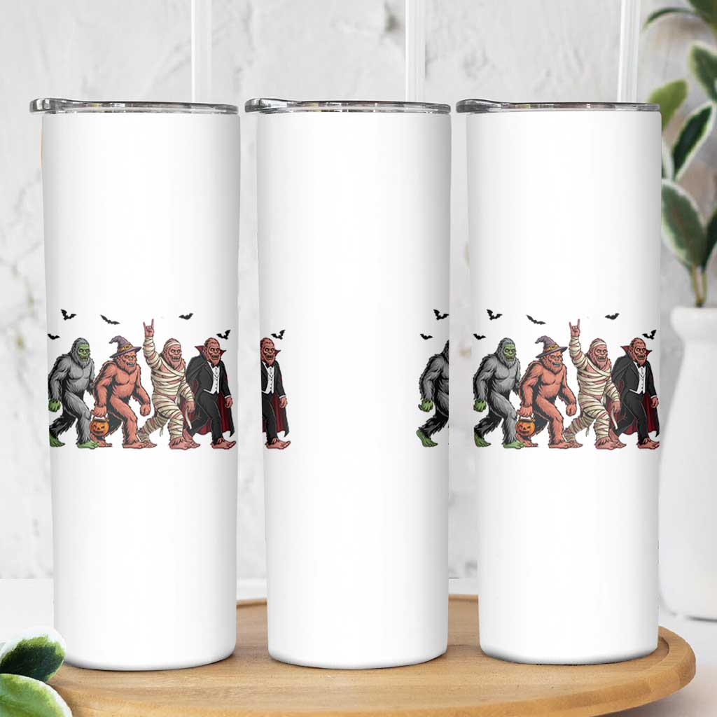 Funny Halloween Skinny Tumbler Bigfoot Monster Cosplay Characters