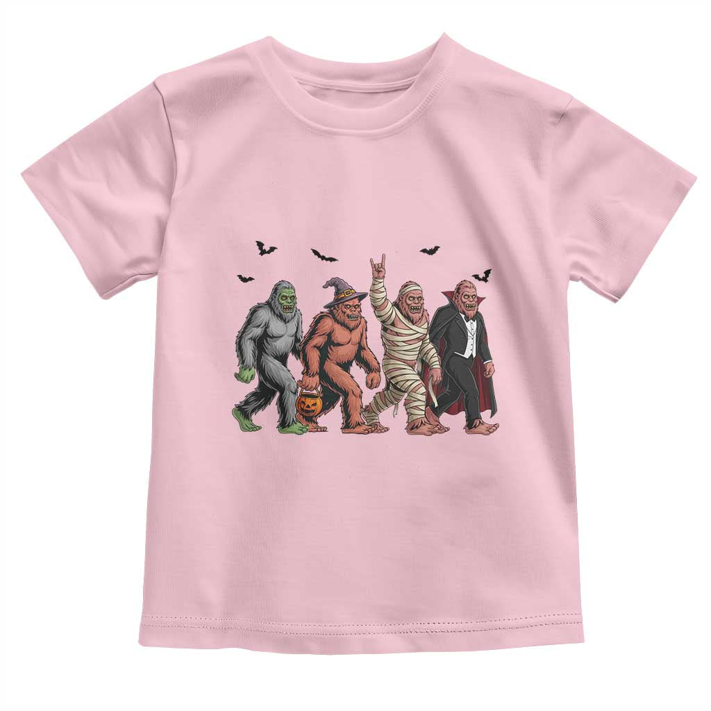 Funny Halloween Toddler T Shirt Bigfoot Monster Cosplay Characters - Wonder Print Shop