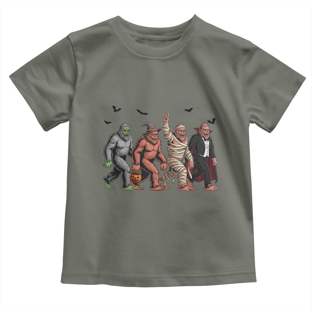 Funny Halloween Toddler T Shirt Bigfoot Monster Cosplay Characters - Wonder Print Shop