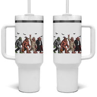 Funny Halloween Tumbler With Handle Bigfoot Monster Cosplay Characters
