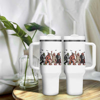 Funny Halloween Tumbler With Handle Bigfoot Monster Cosplay Characters