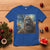 Funny Halloween T Shirt Bigfoot Selfie With Ghost Starry Night Art - Wonder Print Shop