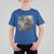 Funny Halloween T Shirt For Kid Bigfoot Selfie With Ghost Starry Night Art - Wonder Print Shop