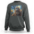 Funny Halloween Sweatshirt Bigfoot Selfie With Ghost Starry Night Art - Wonder Print Shop