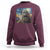 Funny Halloween Sweatshirt Bigfoot Selfie With Ghost Starry Night Art - Wonder Print Shop