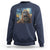Funny Halloween Sweatshirt Bigfoot Selfie With Ghost Starry Night Art - Wonder Print Shop