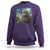 Funny Halloween Sweatshirt Bigfoot Selfie With Ghost Starry Night Art - Wonder Print Shop