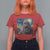 Funny Halloween T Shirt For Women Bigfoot Selfie With Ghost Starry Night Art - Wonder Print Shop