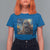 Funny Halloween T Shirt For Women Bigfoot Selfie With Ghost Starry Night Art - Wonder Print Shop