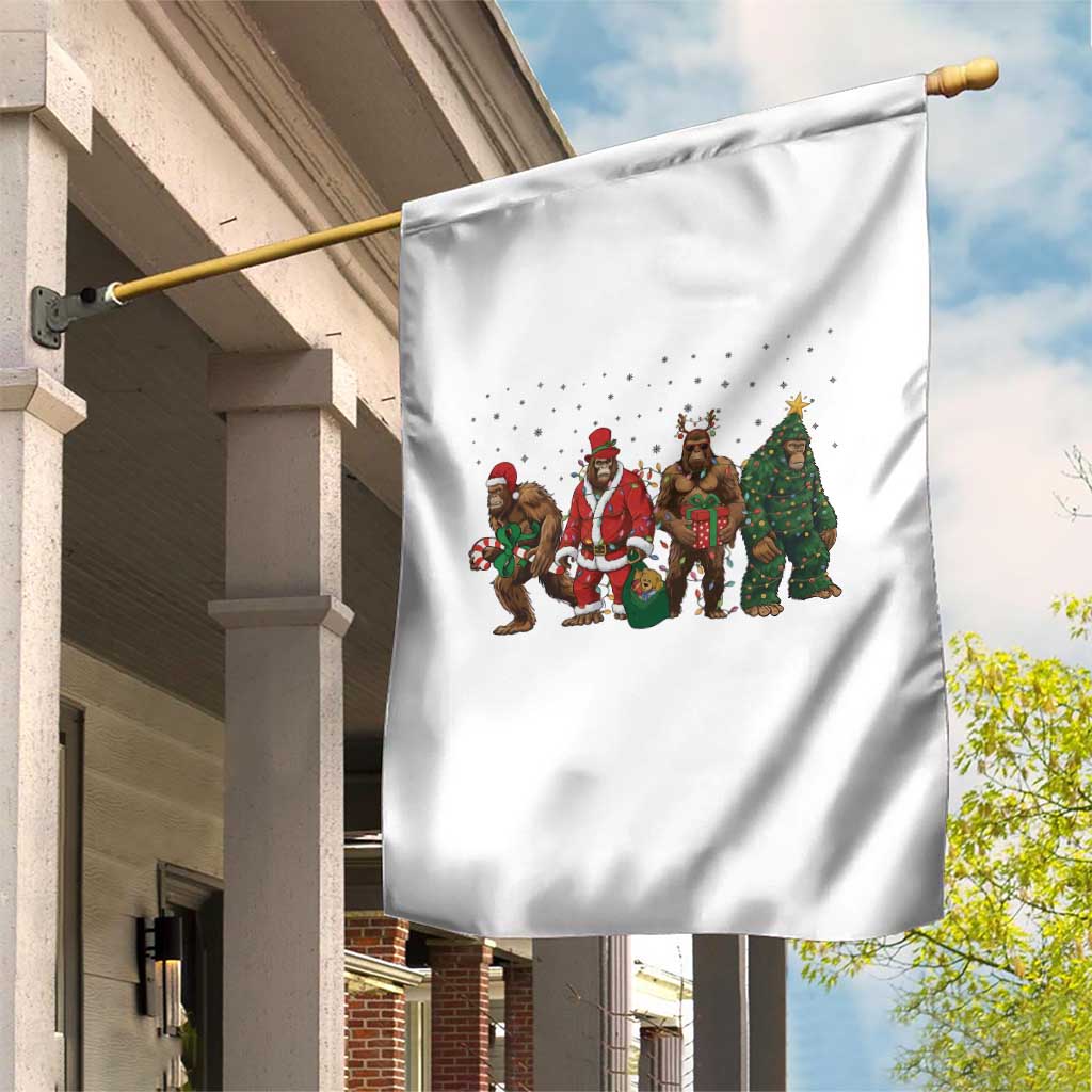 Bigfoot Christmas Cosplay Garden Flag Funny Holiday Gift - Wonder Print Shop
