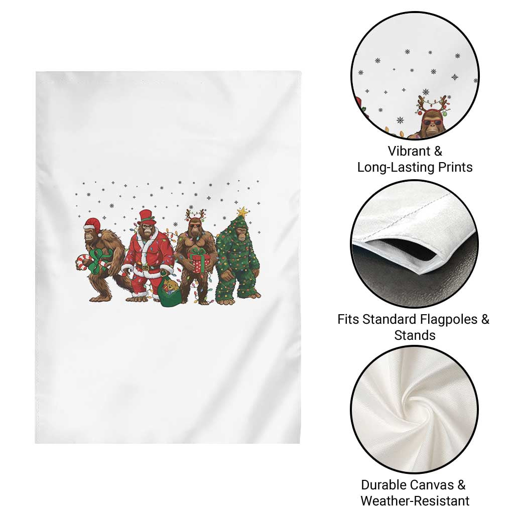 Bigfoot Christmas Cosplay Garden Flag Funny Holiday Gift - Wonder Print Shop