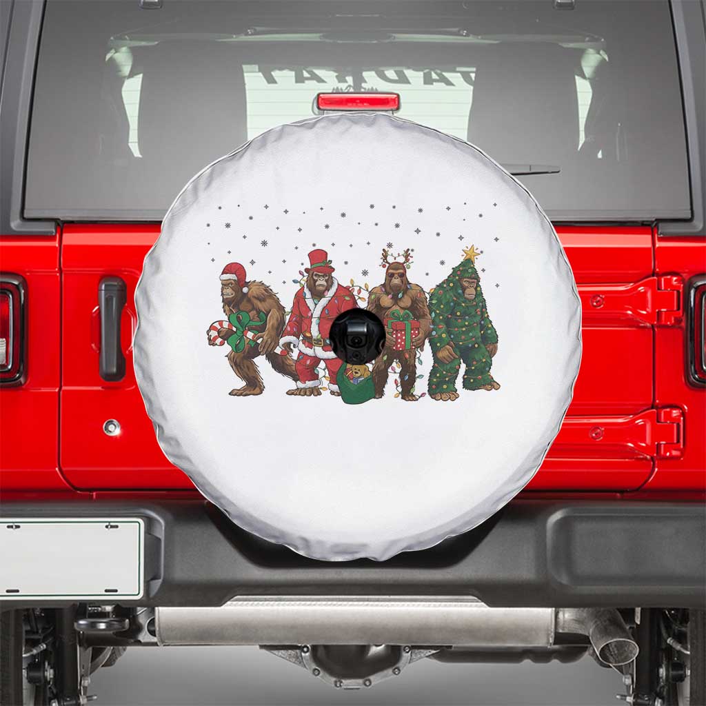 Bigfoot Christmas Cosplay Spare Tire Cover Funny Holiday Gift - Wonder Print Shop