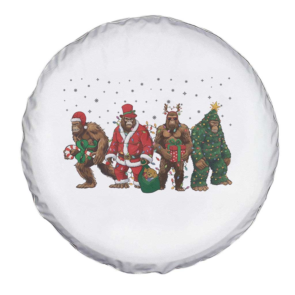 Bigfoot Christmas Cosplay Spare Tire Cover Funny Holiday Gift - Wonder Print Shop
