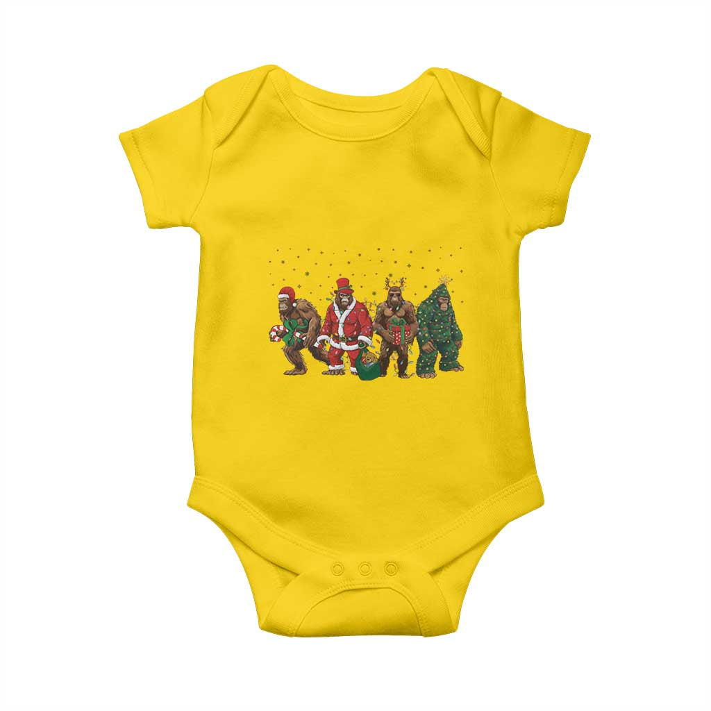 Bigfoot Christmas Cosplay Baby Onesie Funny Holiday Gift - Wonder Print Shop