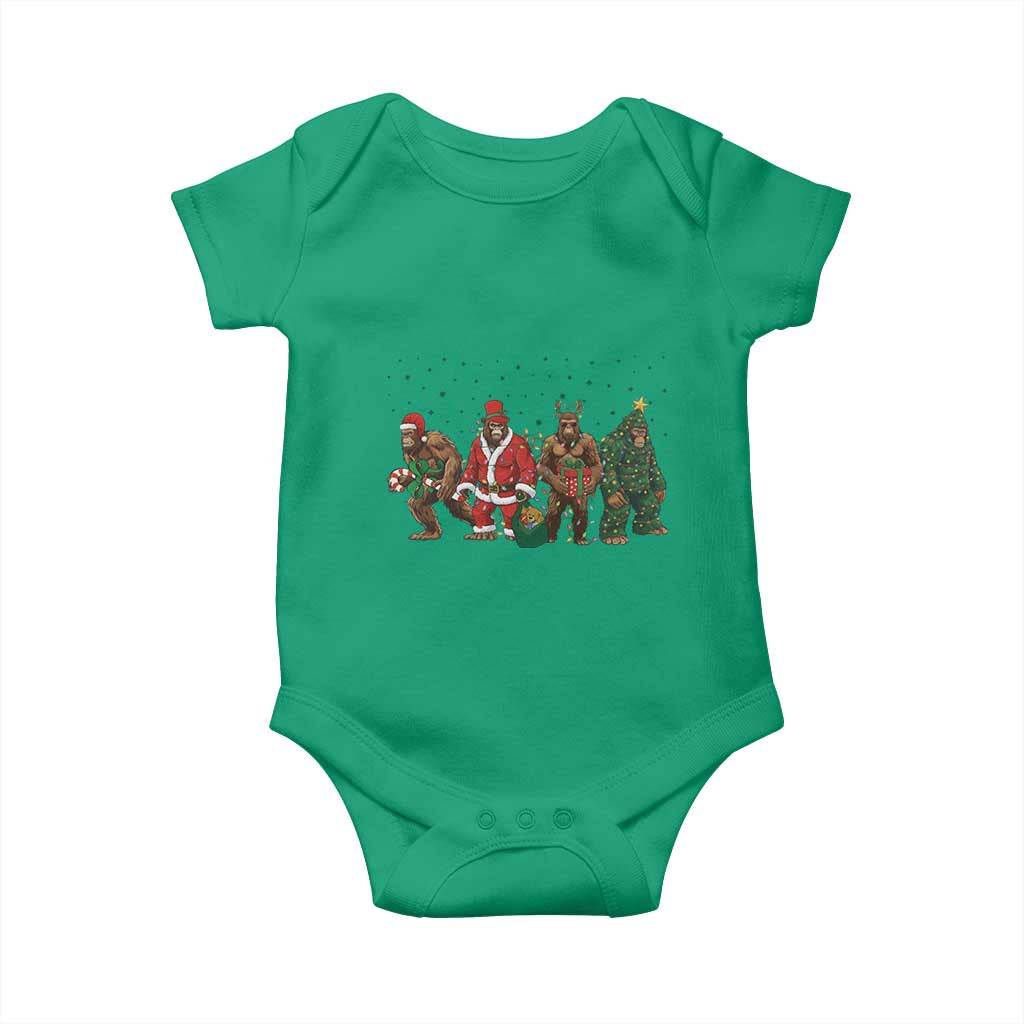 Bigfoot Christmas Cosplay Baby Onesie Funny Holiday Gift - Wonder Print Shop
