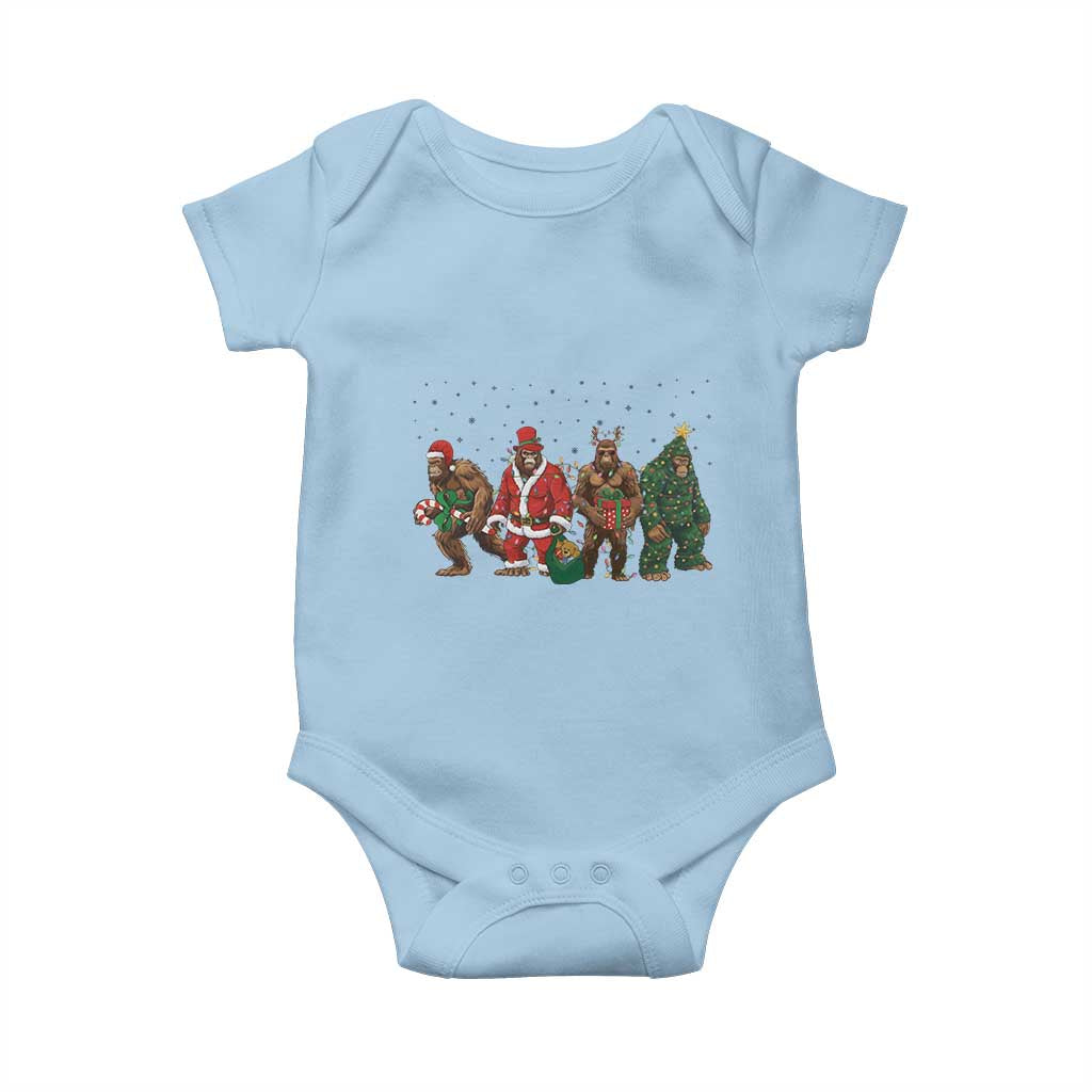 Bigfoot Christmas Cosplay Baby Onesie Funny Holiday Gift - Wonder Print Shop