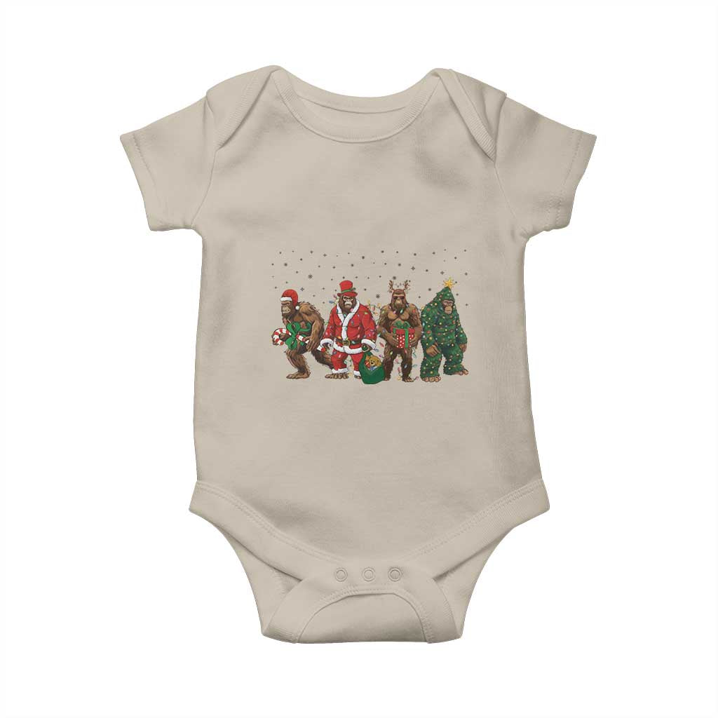 Bigfoot Christmas Cosplay Baby Onesie Funny Holiday Gift - Wonder Print Shop