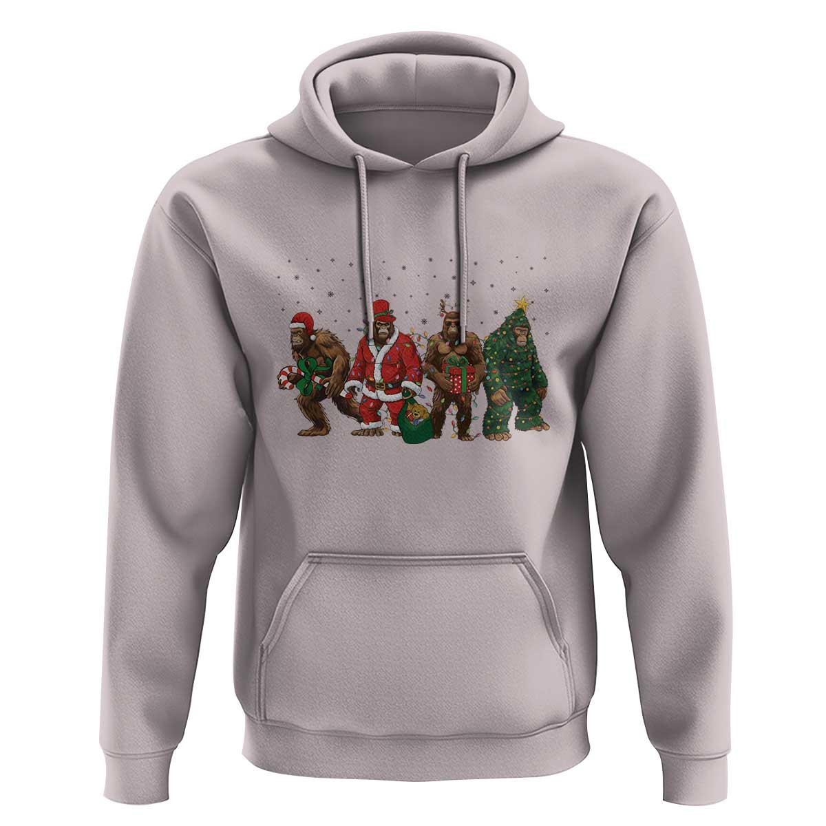 Bigfoot Christmas Cosplay Hoodie Funny Holiday Gift - Wonder Print Shop