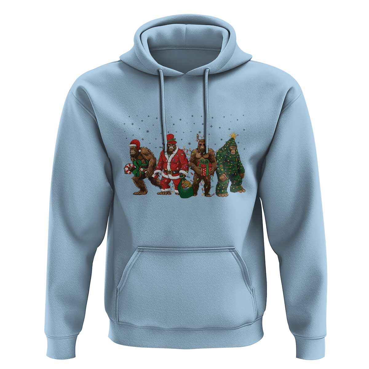 Bigfoot Christmas Cosplay Hoodie Funny Holiday Gift - Wonder Print Shop
