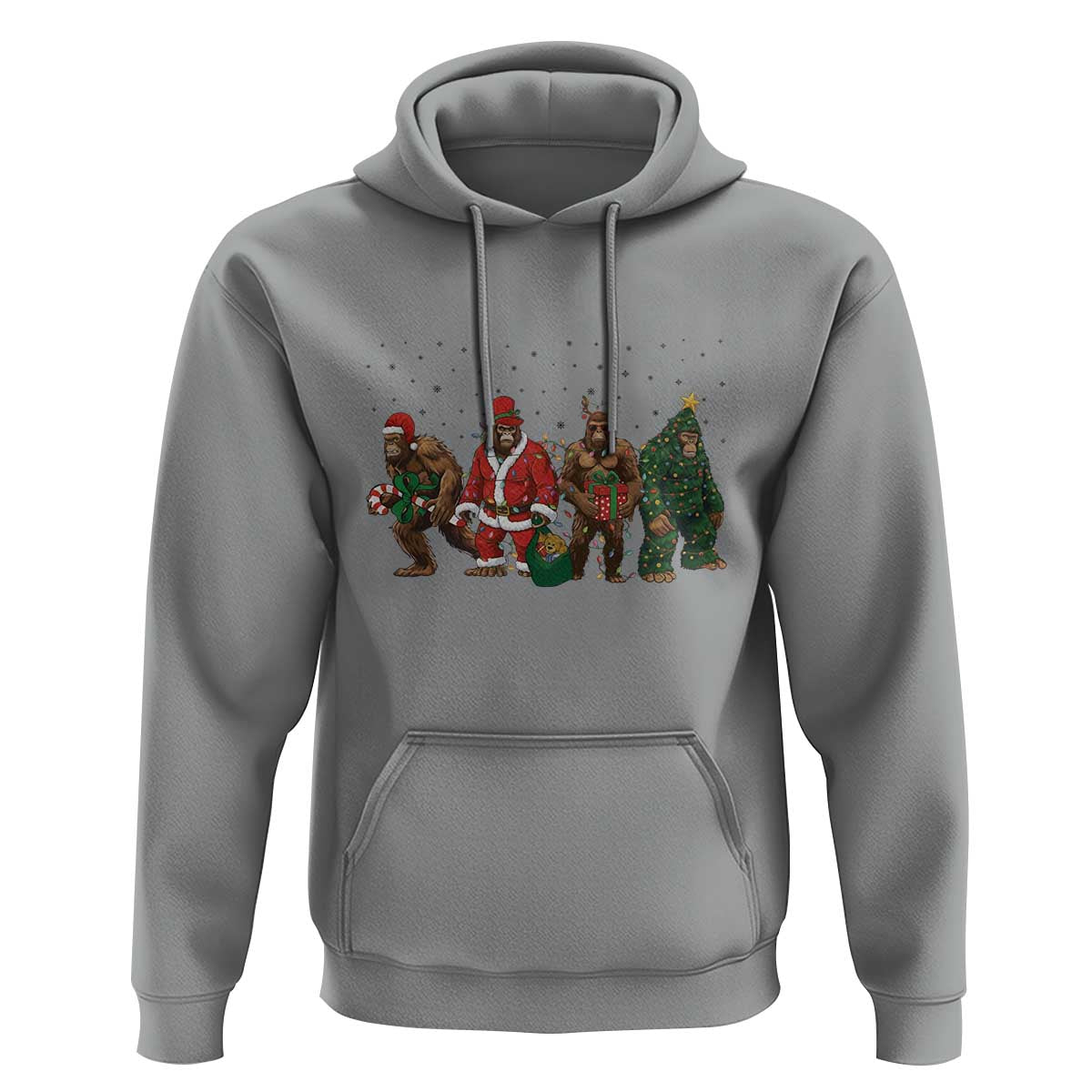 Bigfoot Christmas Cosplay Hoodie Funny Holiday Gift - Wonder Print Shop