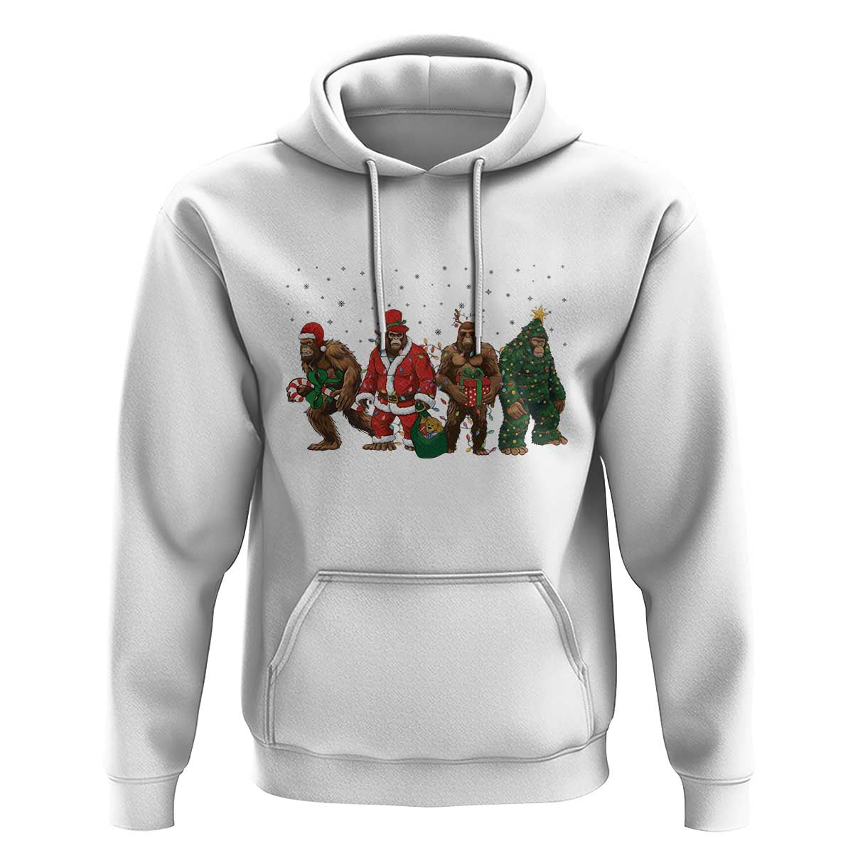 Bigfoot Christmas Cosplay Hoodie Funny Holiday Gift - Wonder Print Shop