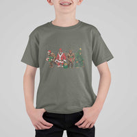 Bigfoot Christmas Cosplay T Shirt For Kid Funny Holiday Gift - Wonder Print Shop