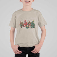 Bigfoot Christmas Cosplay T Shirt For Kid Funny Holiday Gift - Wonder Print Shop
