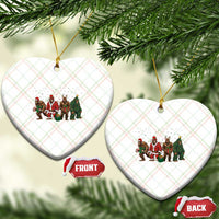 Bigfoot Xmas Cosplay Ceramic Ornament Funny Holiday Gift - Wonder Print Shop