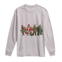 Bigfoot Christmas Cosplay Long Sleeve Shirt Funny Holiday Gift - Wonder Print Shop