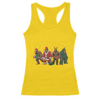 Bigfoot Christmas Cosplay Racerback Tank Top Funny Holiday Gift - Wonder Print Shop