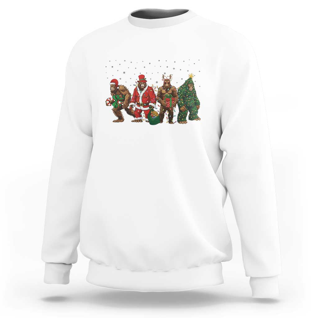 Bigfoot Christmas Cosplay Sweatshirt Funny Holiday Gift - Wonder Print Shop