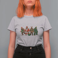 Bigfoot Christmas Cosplay T Shirt For Women Funny Holiday Gift - Wonder Print Shop