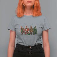 Bigfoot Christmas Cosplay T Shirt For Women Funny Holiday Gift - Wonder Print Shop