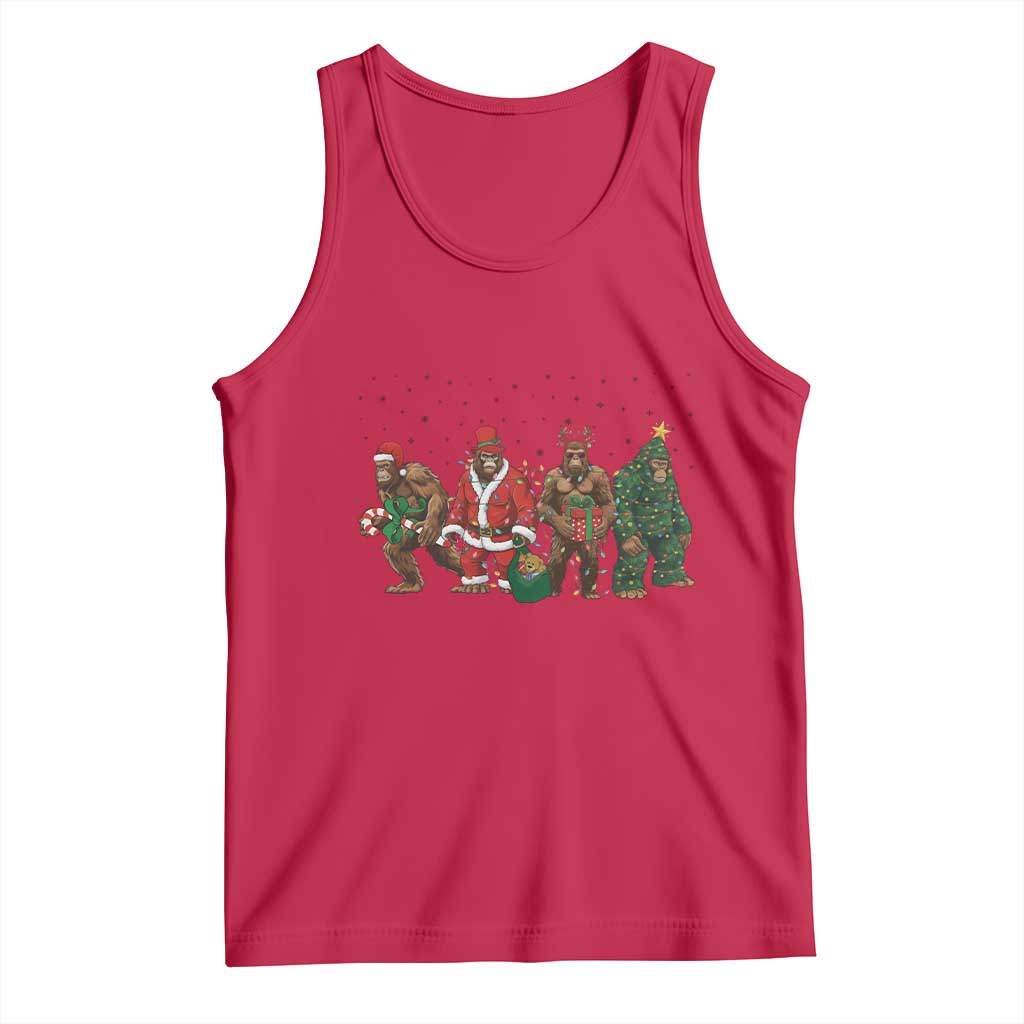 Bigfoot Christmas Cosplay Tank Top Funny Holiday Gift - Wonder Print Shop