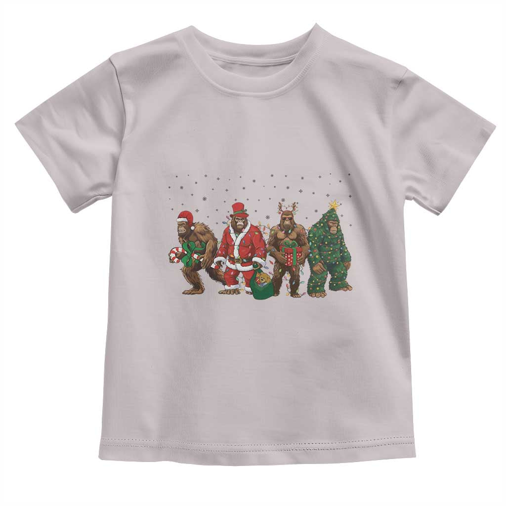 Bigfoot Christmas Cosplay Toddler T Shirt Funny Holiday Gift - Wonder Print Shop