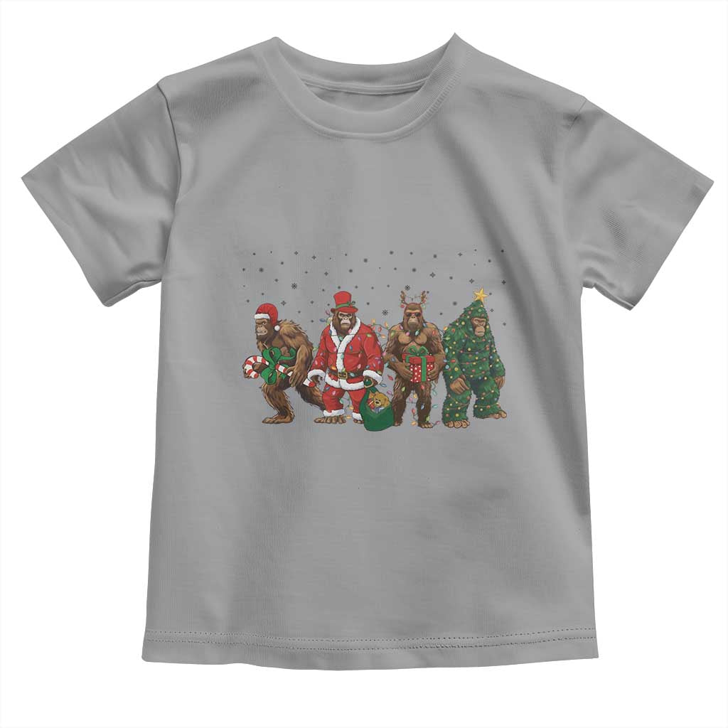 Bigfoot Christmas Cosplay Toddler T Shirt Funny Holiday Gift - Wonder Print Shop