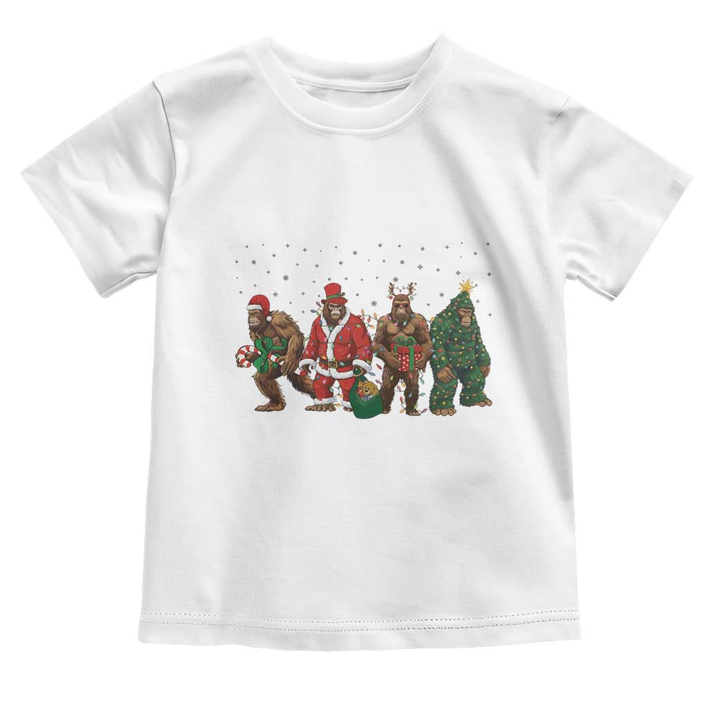 Bigfoot Christmas Cosplay Toddler T Shirt Funny Holiday Gift - Wonder Print Shop