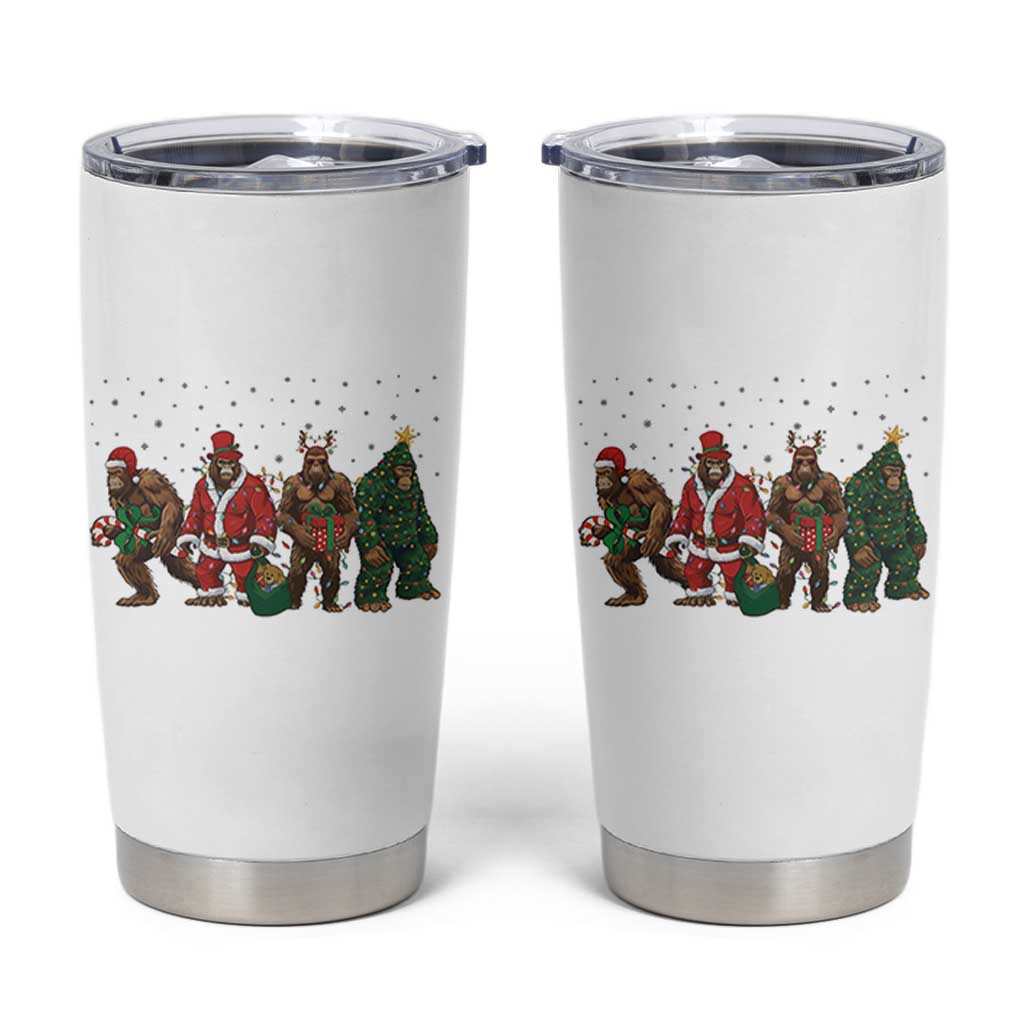 Bigfoot Christmas Cosplay Tumbler Cup Funny Holiday Gift