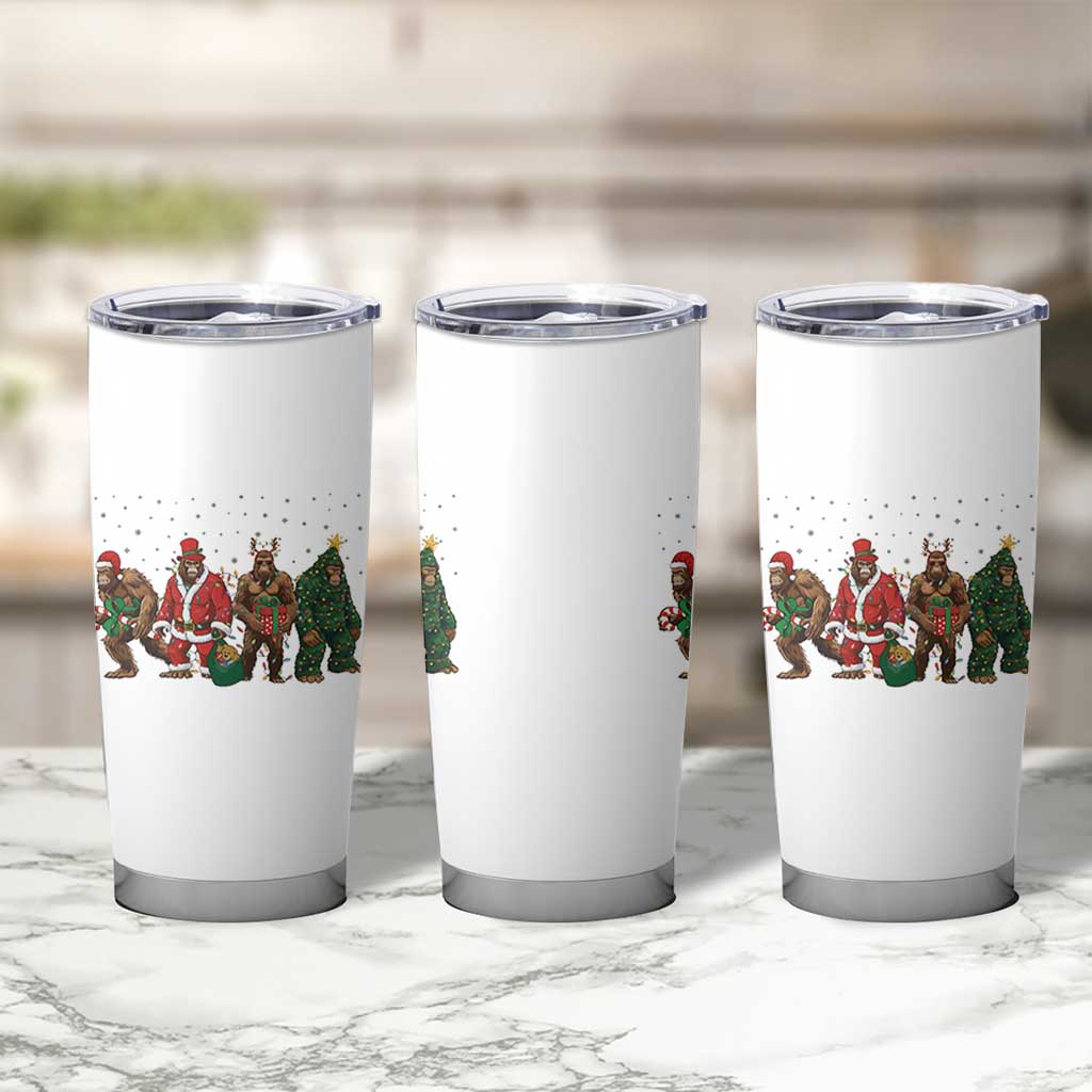 Bigfoot Christmas Cosplay Tumbler Cup Funny Holiday Gift